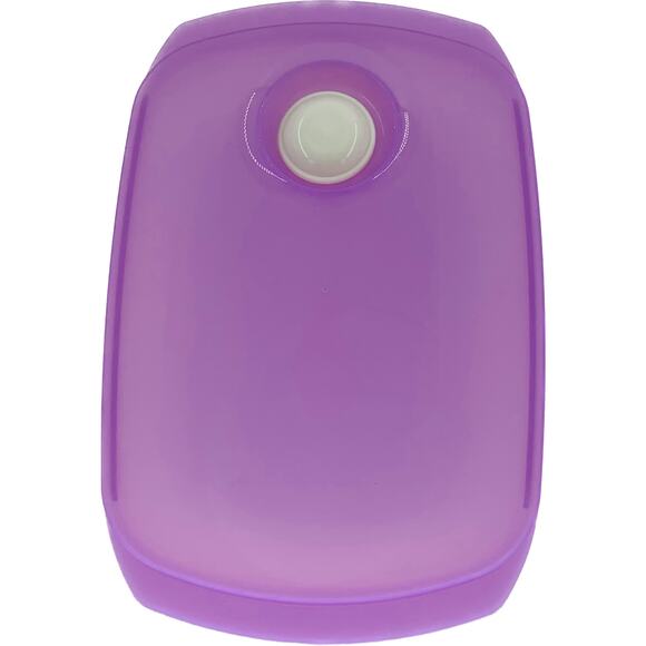 Tupperware Microwave Reheatable Container 3.5 Cup 800 mL Purple Vent Cap Lunch - Picture 1 of 5